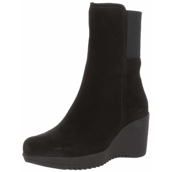 LA CANADIENNE WOMEN'S GWYN ANKLE BOOT, BLACK, 8.5 M US - Picture 1 of 6